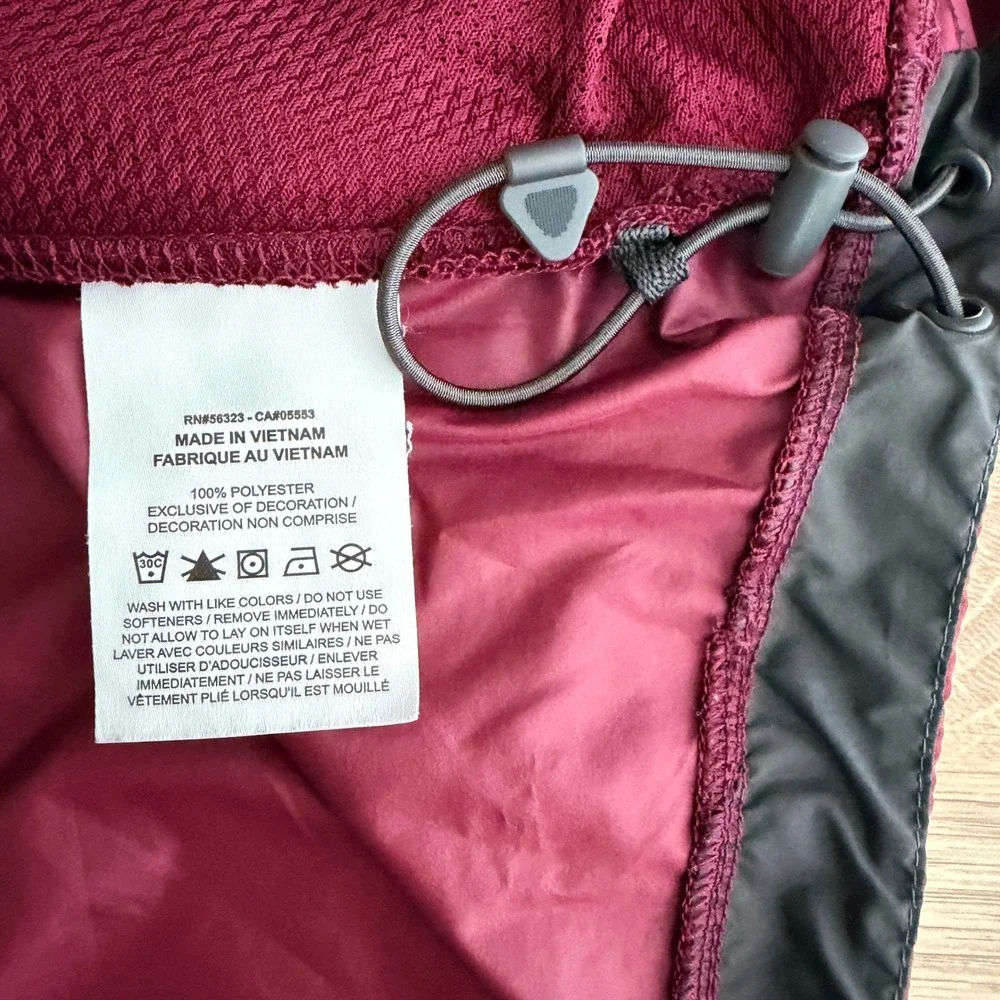 Nike Windshirt Cage Jacket Pullover Mens XXL Red Short Sleeve Ventilated Snaps